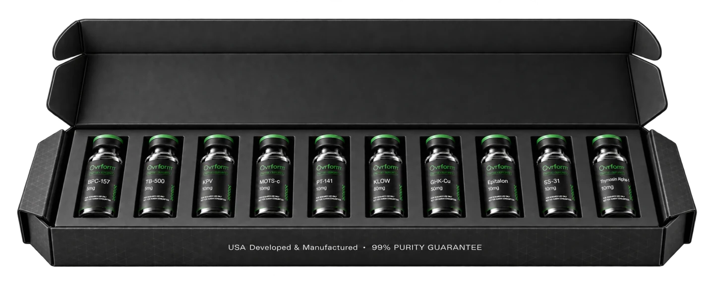 Ovrform custom 10-Pack with individual spaces for 10 vials